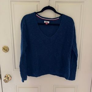 Tommy Hilfiger knit blue sweater. Size S